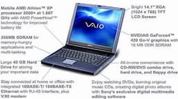 Sony VAIO FR130: a notebook on Mobile Athlon XP 2000+