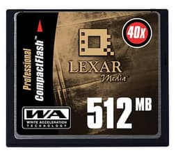 Lexar Media announces new 40X CompactFlash Professional cards