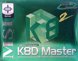 MSI K8D Master Socket 940 motherboard in our lab