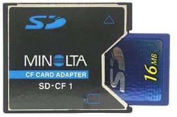 Minolta announces SD-CF Type I adapter