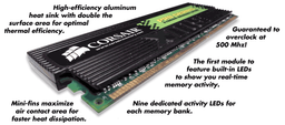 Corsair unveils XMS Pro Series DDR modules with LED indication