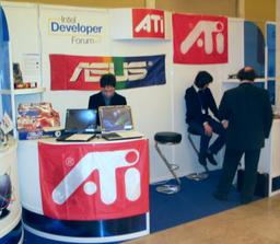 IDF Russia 2003: стенды компаний ATI и ASUS