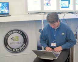 IDF Russia 2003: стенд компании NVIDIA