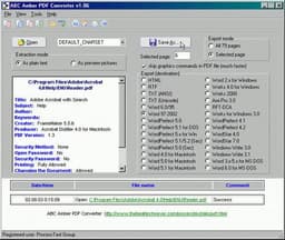 Конвертеры: ABC Amber PDF Converter v.1.20