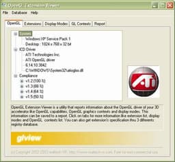 Диагностика: OpenGL Extension Viewer v.2.11