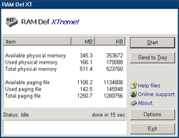 Утилиты: RAM Def XTreme v.2.7