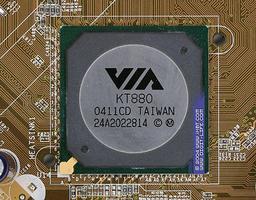Photo of the day: KT880-based ASUS A7V880 motherboard in our lab