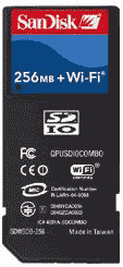 SanDisk 256MB Wi-Fi SD: no Palm OS expected