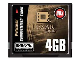 Lexar Media offers 4GB 80x WA CF cards