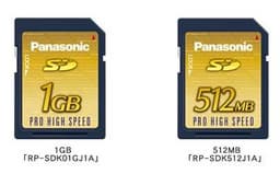 Panasonic unveils Secure Digital PRO HIGH SPEED cards: 20 MB/s + CPRM
