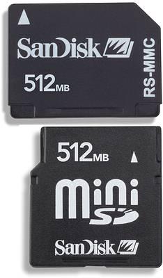 miniSD и RS-MMC от SanDisk тоже потолстели