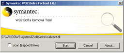 Антивирусы: Symantec W32.Bofra@mm Removal Tool v.1.0.1