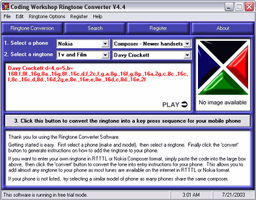 Софт для сотовых: Coding Workshop Ringtone Converter for Windows v.5.2.3