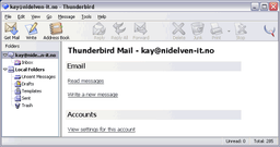 Почтовые клиенты и фильтры: Mozilla Thunderbird v.0.9