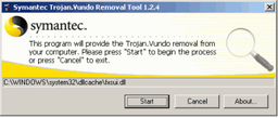 Антивирусы: Symantec Trojan.Vundo Removal Tool v.1.5.0