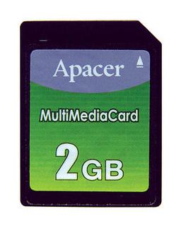 Apacer releases 1GB and 2GB MMC cards