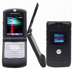 Motorola RAZR BLK V3: телефон в черном