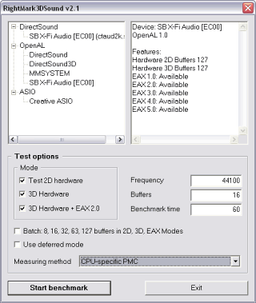 RightMark: 3DSound v.2.1