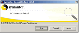 Антивирусы: Symantec W32.Gaobot Removal Tool v.1.3.0