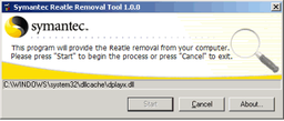 Антивирусы: Symantec W32.Reatle Removal Tool v.1.1.2