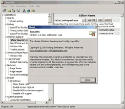 Настройщики: Tweak FX v.1.1.198