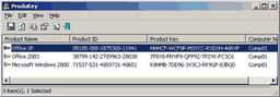 ProduKey v.1.53 - утилита для просмотра серийных номеров программ в Windows