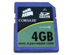 Corsair представляет 4-Гбайт карты SDHC