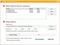 Конвертеры: Flash FLV to Video Audio Converter v.3.0