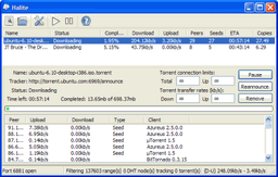 Файловые обменники: Halite BitTorrent Client v.0.3.2.1
