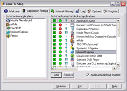 Безопасность: Look 'n' Stop Firewall v.2.07