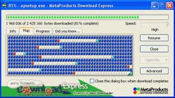 Диспетчеры закачек: MetaProducts Download Express v.1.9.341