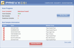 Безопасность: Prevx CSI - FREE Malware Scanner v.3.0.5.50