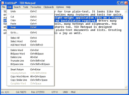 Редакторы: TED Notepad v.5.4.2