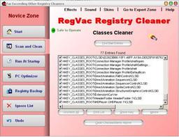 RegVac v.5.02.08 - утилита для настройки реестра ОС Windows