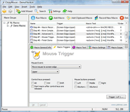 ClickyMouse v.7.6.5 - программа для расширения возможностей манипуляторов "мышь"