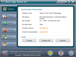 Чистильщики: DirectX Happy Uninstall v.5.12