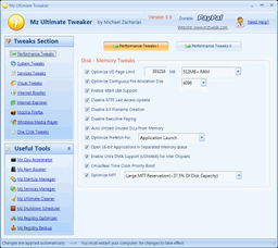 Настройщики: Mz XP Tweak v.6.1.0