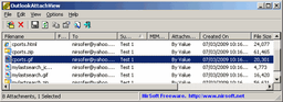 OutlookAttachView - утилита для просмотра вложений в Outlook