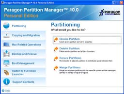 Работа с дисками: Paragon Partition Manager v.10.0
