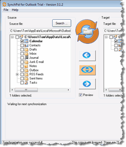 Почтовые клиенты и фильтры: SynchPst for Outlook v.4.1.0
