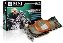 MSI представила разогнанный ускоритель GTX 280 с очень тонким водоблоком для системы водяного охлаждения
