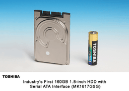 Toshiba Introduces 160GB 1.8-inch SATA HDD