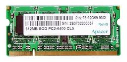 Apacer DDR2-800 SODIMM: подготовка к Santa Rosa идёт полным ходом