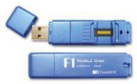 TwinMOS F1 - мобильный USB-диск со считывателем отпечатков пальцев