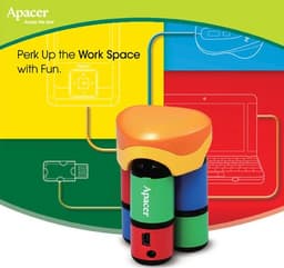 Яркий USB-концентратор Apacer PH152 украсит рабочий стол