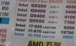 Процессоры Intel Lynnfield уже вовсю продаются на Тайване