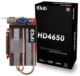 Пара 3D-ускорителей Club 3D Radeon HD 4650 получила пассивное охлаждение