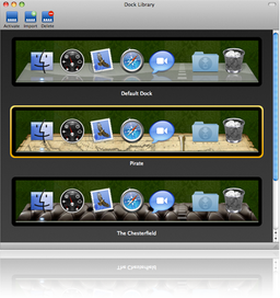 Dock Library 1.0 изменяет оформление дока в Mac OS X Leopard