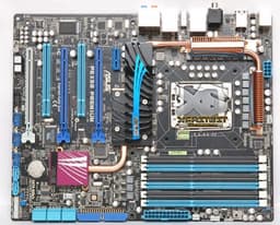 Фотографии системной платы ASUS P6X58 Premium с портами SATA III