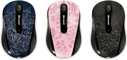 Шесть стилевых исполнений мышек Microsoft Wireless Mobile Mouse 4000 Studio Series